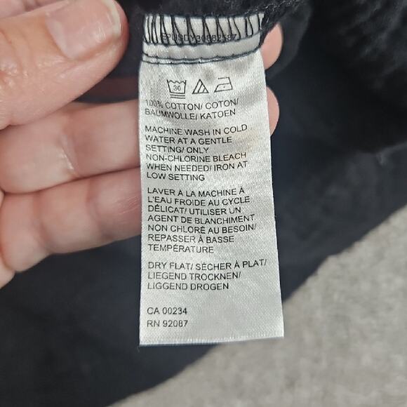 Saks Fifth Avenue Women’s XS Black Cotton Tiered Midi Dress Boho Puff Sleeve - Picture 8 of 9